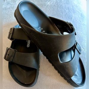 Birkenstock Arizona EVA Sandals Black Size 40 8.5 GUC